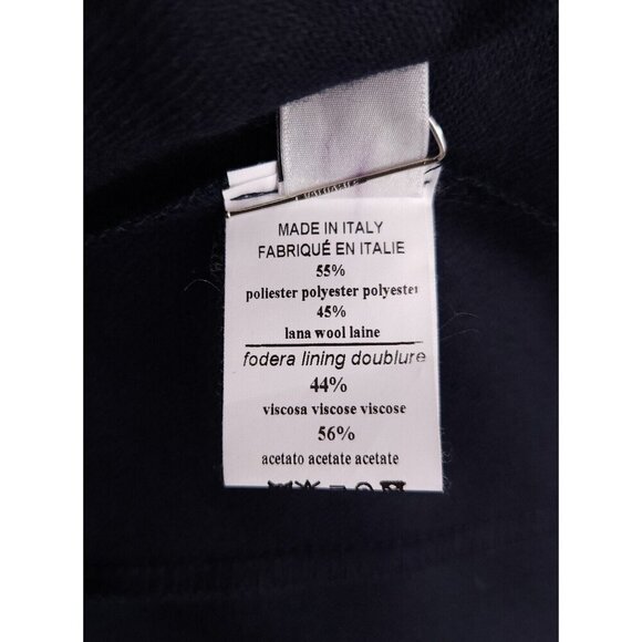 Ottod'ame Pleated Wool Blend Shorts Size 2 Blue NWT - Picture 11 of 12